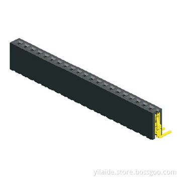 Pitch Female Connector, Measures 1.27mm, with Tin and Gold Flash